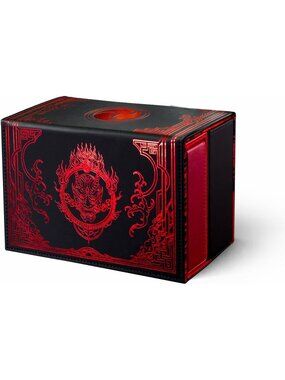 SleeveChief Blood Oni Deck Box TCG 150+ Sleeved Cards Magnetic Dice Compartment